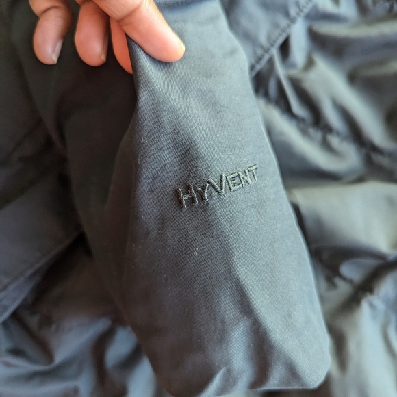 The North Face HyVent Hooded Parka Down Puffer Winter jacket Black Womens Size S - Picture 5 of 16